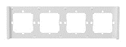 Switch frame 4-gang white